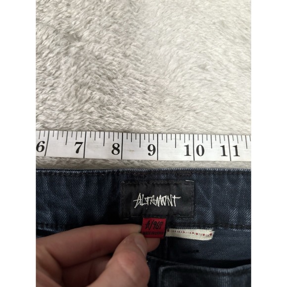 Altamont Men's Dark Blue Denim Jeans Size 36x32 Straight Pants Stretch - Picture 6 of 9